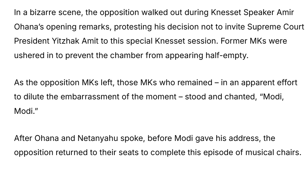 mps walkout from israeli parliament durinh PM Modi visit reality