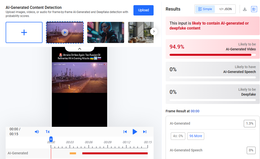 Ukraine Russia War, AI deepfake war video, Russia refinery attack viral video