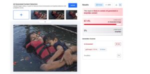 Fact Check: मां-बेटे के डूबने का दावा करती यह वायरल तस्वीर जबलपुर बरगी क्रूज हादसे की नहीं, एआई निर्मित है